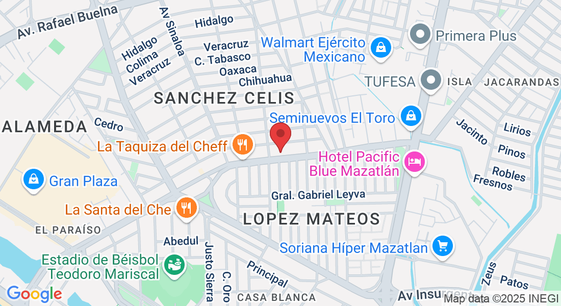 Av. Revolución 55-Local C, Sanchez Celis, 82120 Mazatlán, Sin., México