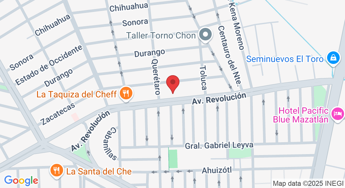 Av. Revolución 55-Local C, Sanchez Celis, 82120 Mazatlán, Sin., México