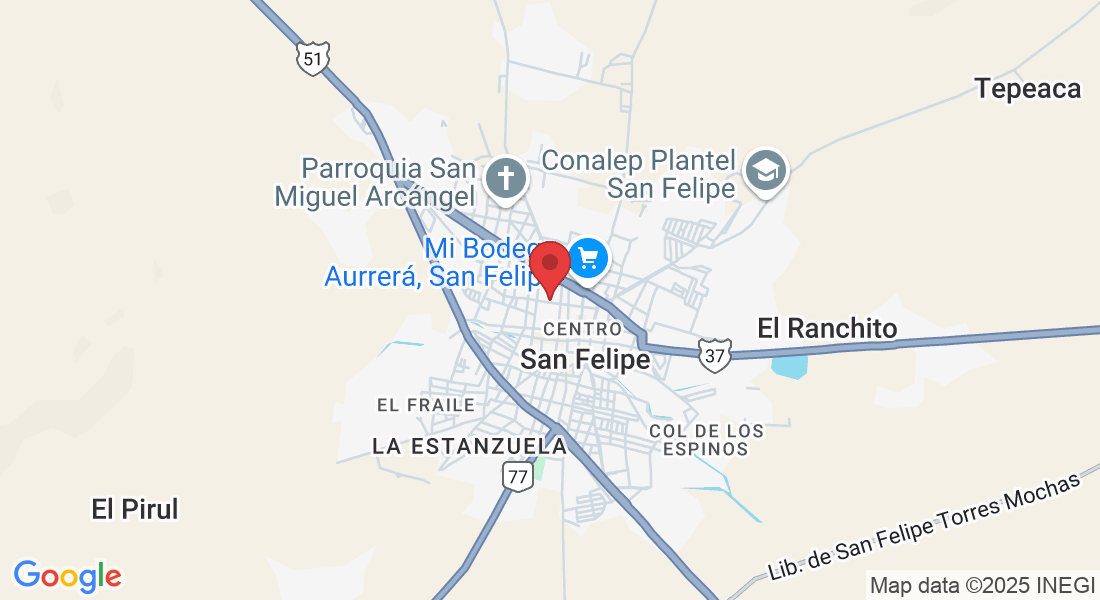 C. 16 de Septiembre 410, Centro, 37600 San Felipe, Gto., México