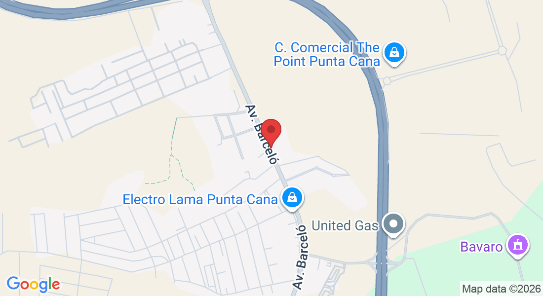 JJH4+2JW, Av. Barceló, Punta Cana 23000, República Dominicana