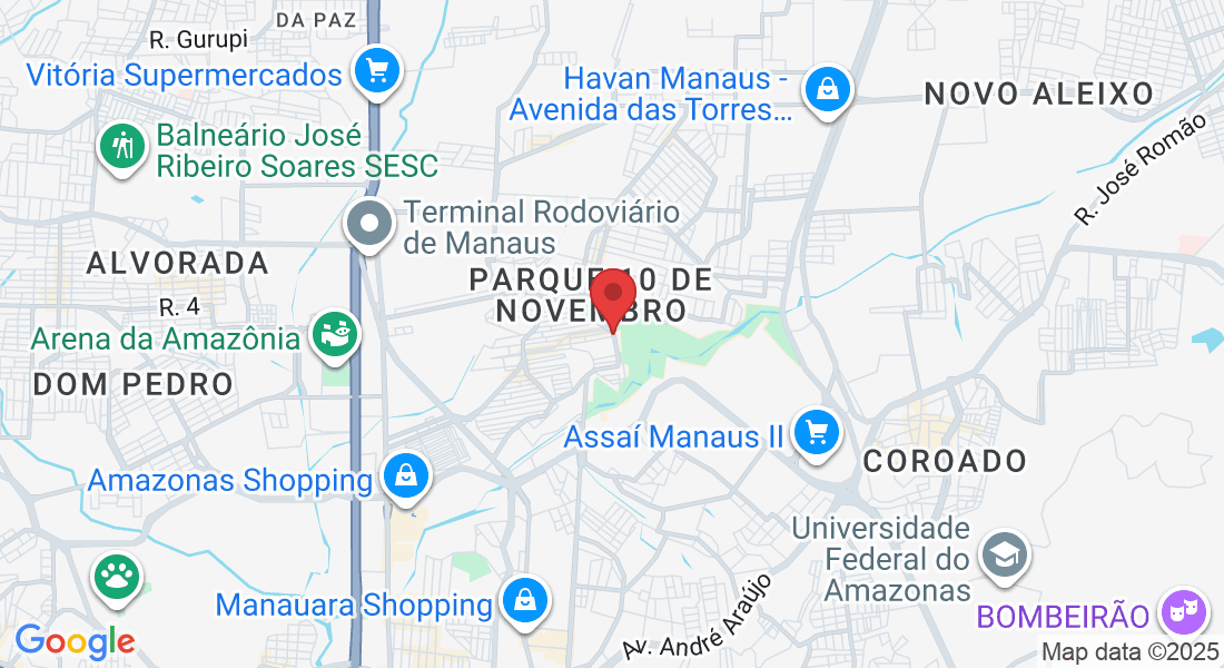 Av. Maneca Marques, 933 - Parque 10 de Novembro, Manaus - AM, 69055-021, Brasil