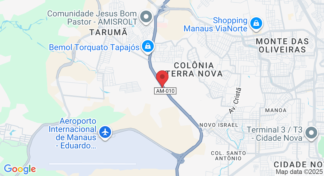Av. Torquato Tapajós, 7033 - Loja 03 - Tarumã, Manaus - AM, 69041-025, Brasil