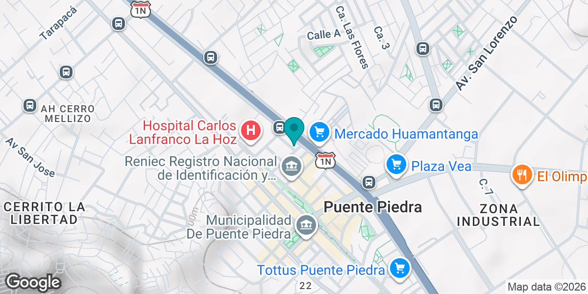 Jirón Mariano Melgar 114, Puente Piedra 15118, Perú