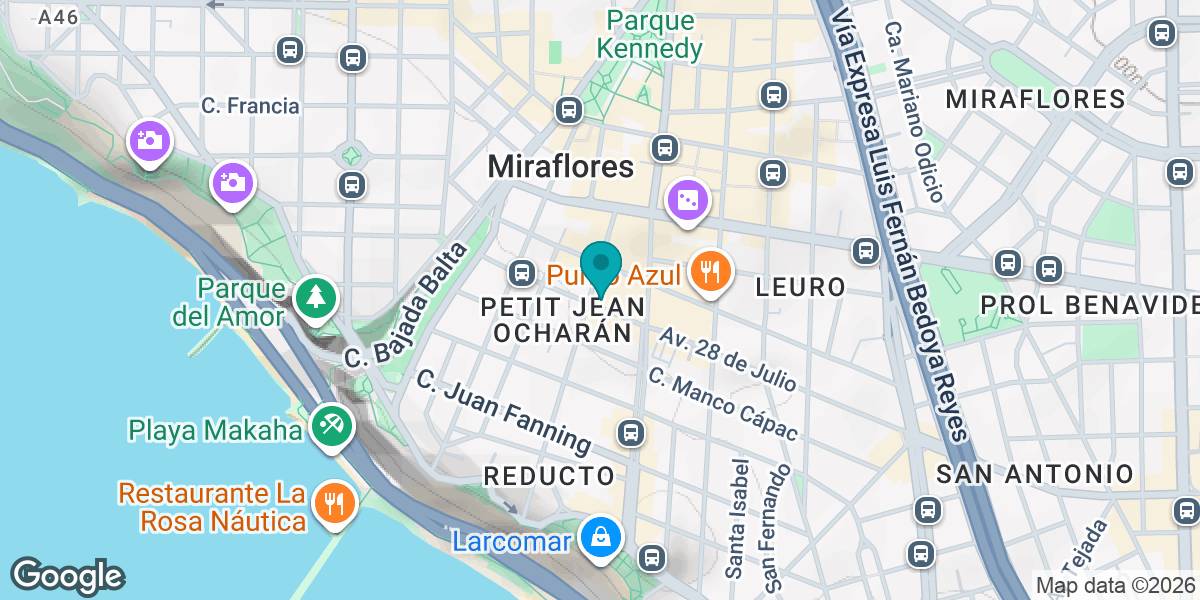 Av. 28 de Julio 425, Miraflores 15074, Perú