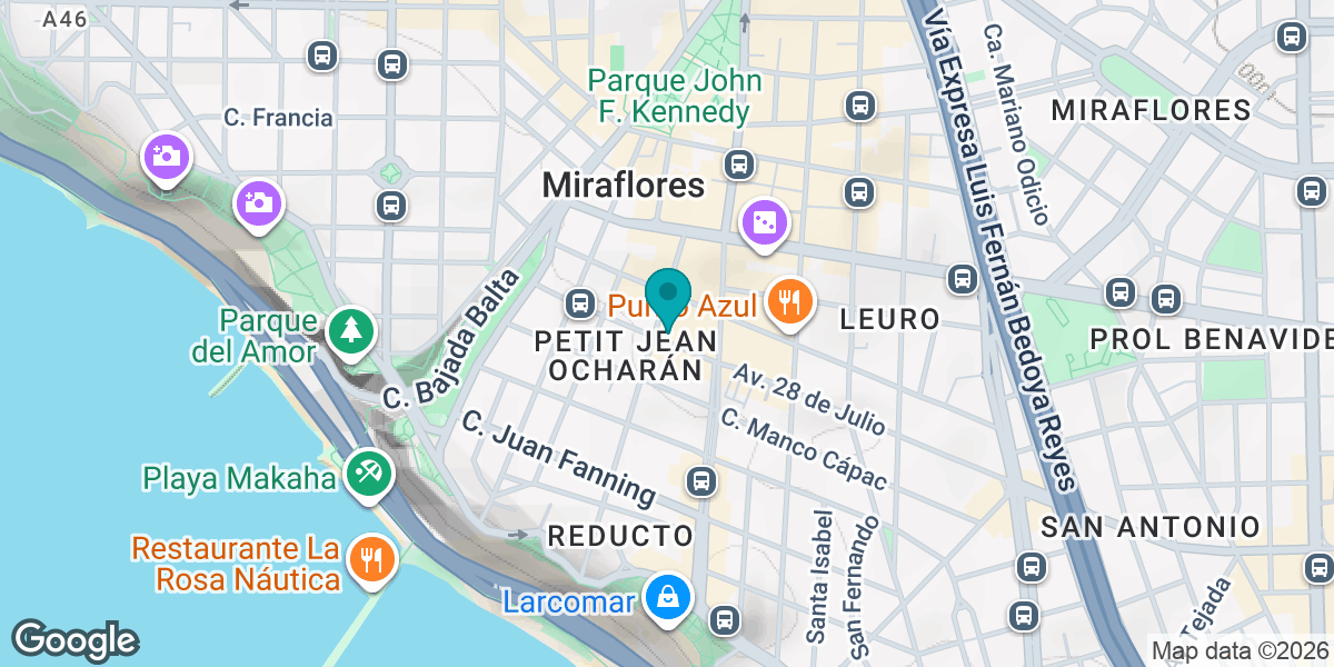 Av. 28 de Julio 425, Miraflores 15074, Perú