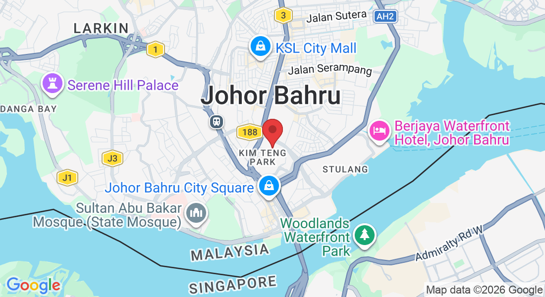 Lorong 2, Jalan Bukit Chagar, Bukit Senyum, 80300 Johor Bahru, Johor Darul Ta'zim, Malaysia