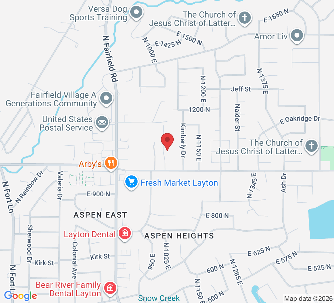 1052 N 1000 E, Layton, UT 84040, USA