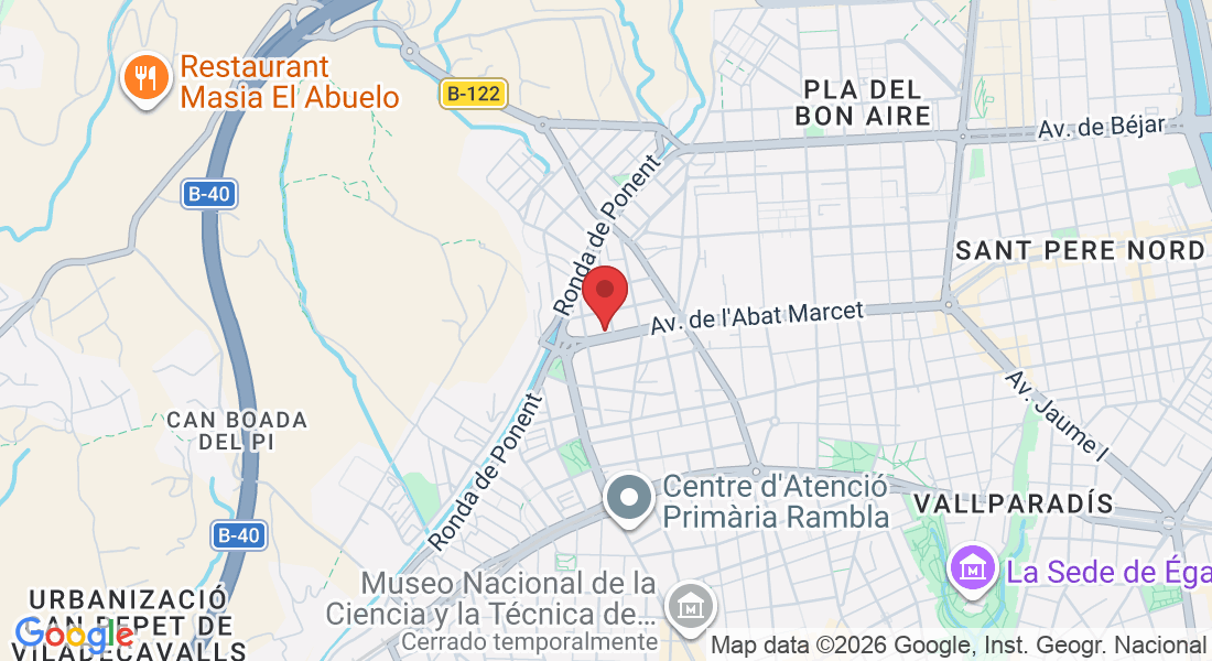 Av. de l'Abat Marcet, 350, 08225 Terrassa, Barcelona, España