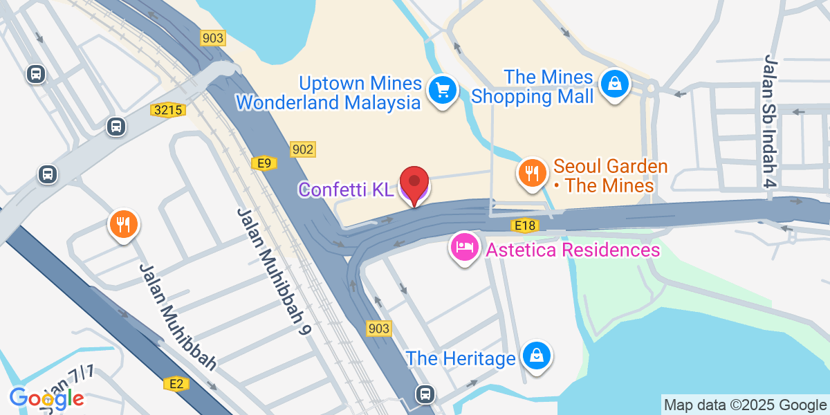Ground floor Retail Block, Pusat Perdagangan Mines, 2, Jalan Mines 2, Mines Wellness City, 43300 Seri Kembangan, Selangor, Malaysia