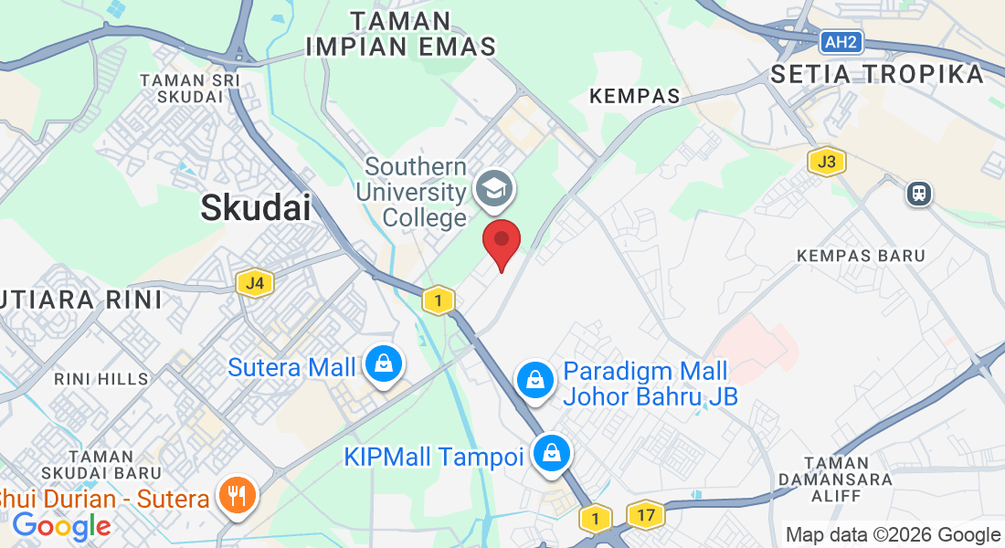 28, Jalan Persiaran Skudai 8, Pusat Perusahaan Skudai 8 Skudai, 81300 Johor Bahru, Johor Darul Ta'zim, Malaysia