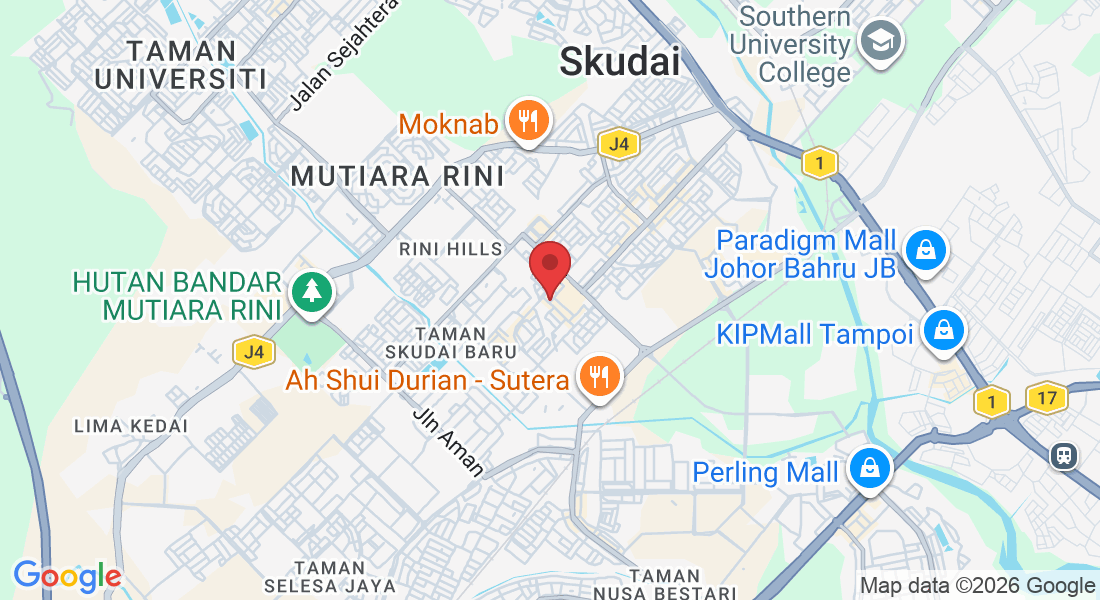 54, Jalan Pendekar 10, Taman Ungku Tun Aminah, 81300 Skudai, Johor Darul Ta'zim, Malaysia