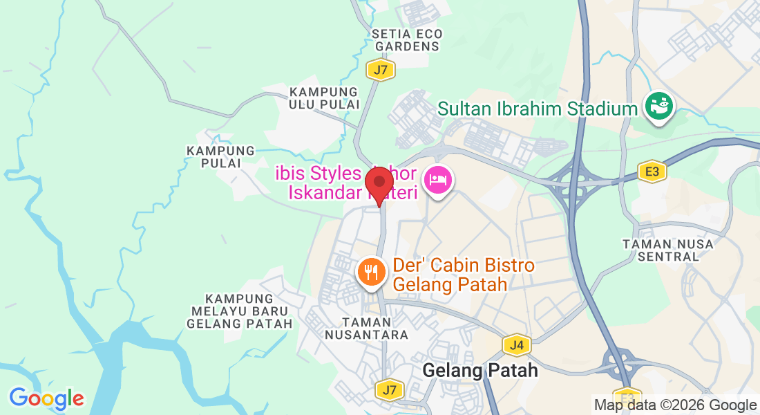 2 Jalan Nusaria 1 J/2 Taman Nusantara Gelang Patah, Taman Nusantara, 81550 Iskandar Puteri, Johor Darul Ta'zim, Malaysia