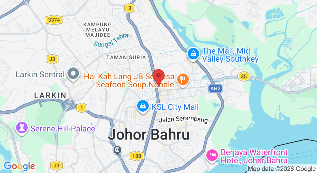 123, Jalan Sutera 1, Taman Sentosa, 80150 Johor Bahru, Johor Darul Ta'zim, Malaysia