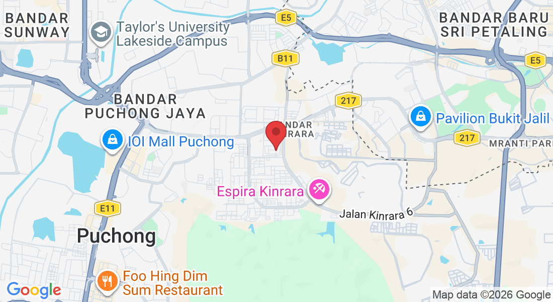 55, Jln BK 5a/2c, Bandar Kinrara 5, 47180 Puchong, Selangor, Malaysia