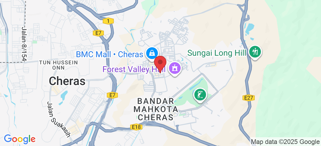 No.16-1,Jalan Temenggung 13/9,Bandar Mahkota Cheras,Sek 9,43200 Cheras Selangor,Malaysia, Selangor, 43200 Cheras, Bandar Mahkota Cheras, 43200 Selangor, Malaysia