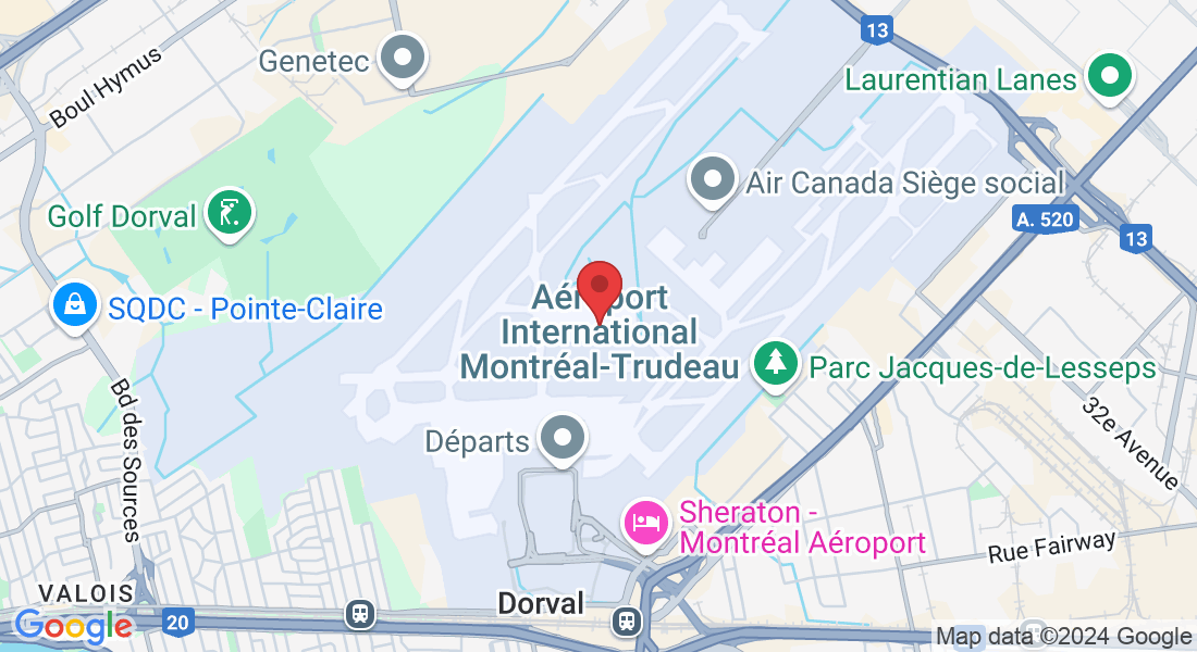 Bd Roméo Vachon Nord (Arrivées), Dorval, QC H4Y 1H1, Canada