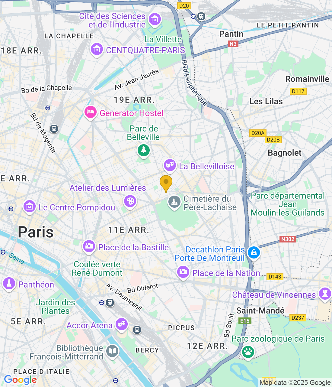 13 Rue des Mûriers, 75020 Paris, France