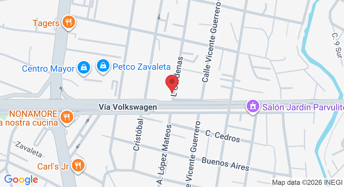 Lázaro Cárdenas 30-A Casi esq. A, Lateral Norte, Recta Cholula Entroque Zavaleta, Santa Cruz Buenavista Norte, Sta Cruz Buenavista, 72170 Heroica Puebla de Zaragoza, Pue., México