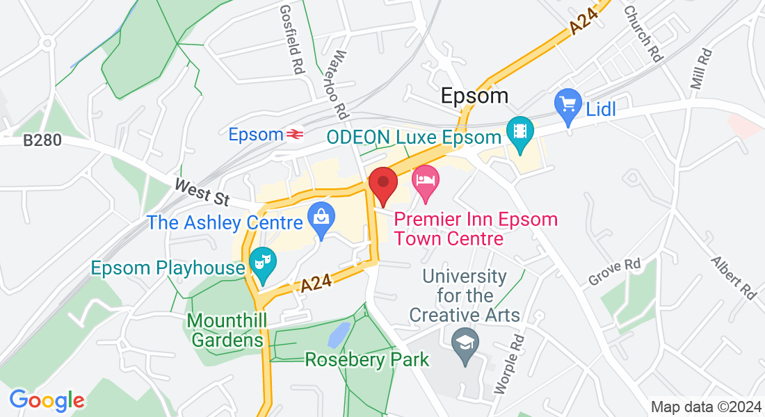 1st Floor, (Entrance on, Spread Eagle Walk, 10 The Parade, Epsom KT19 8DN, UK