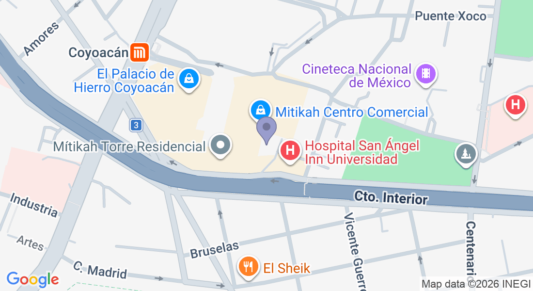 Real Mayorazgo 130, Xoco, Benito Juárez, 03330 Ciudad de México, CDMX, Mexico