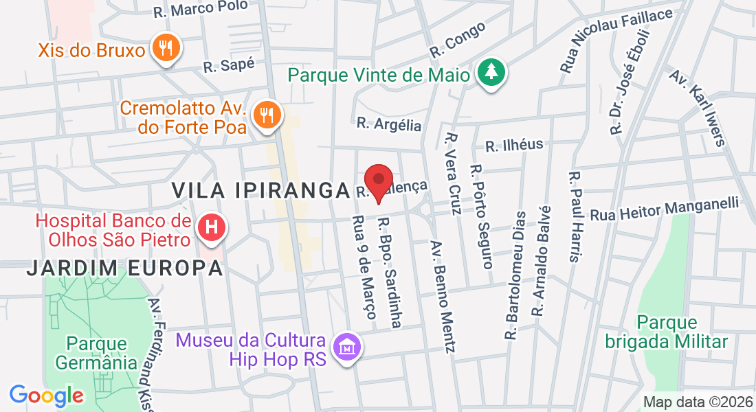 Av. Brasília, 254 - Vila Ipiranga, Porto Alegre - RS, 91370-140, Brasil