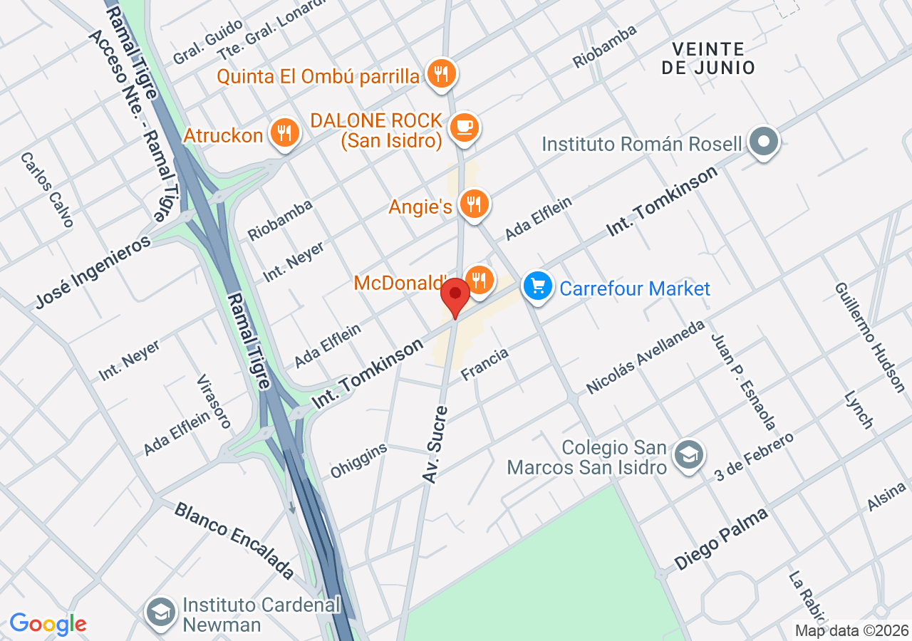 Av. Sucre & Int. Tomkinson, B1642 Béccar, Provincia de Buenos Aires, Argentina