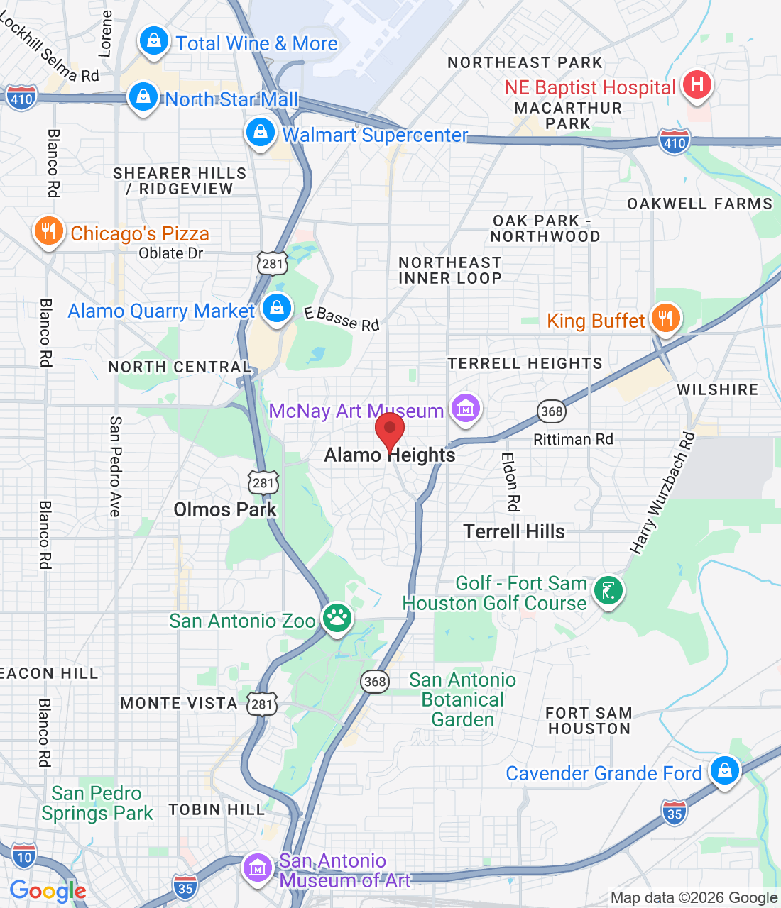 Alamo Heights, TX 78209, USA