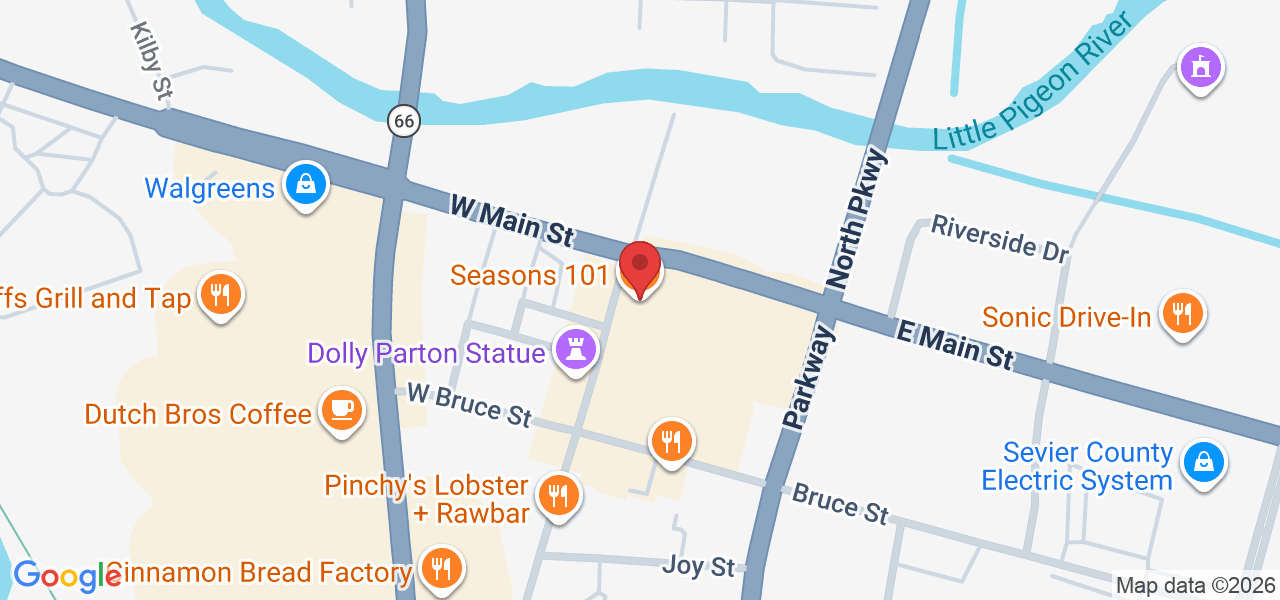 101 E Main St, Sevierville, TN 37862, USA