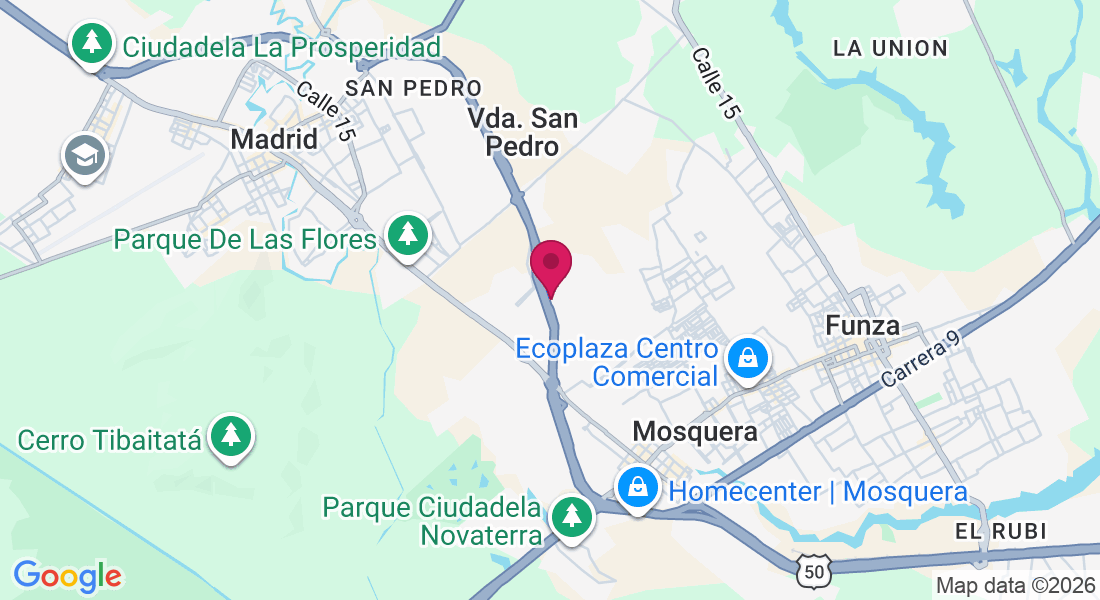 Avenida troncal de Occidente #18-76, Mosquera, Cundinamarca, Colombia