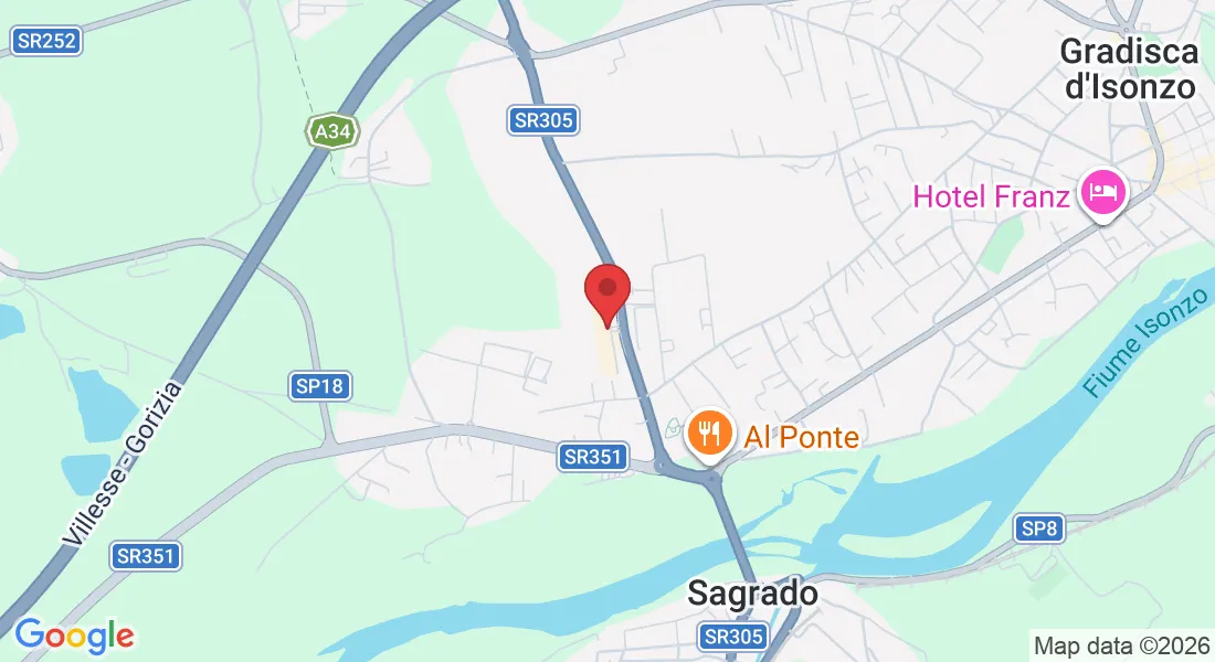 Via Udine, 27, 34072 Gradisca d'Isonzo GO, Italia