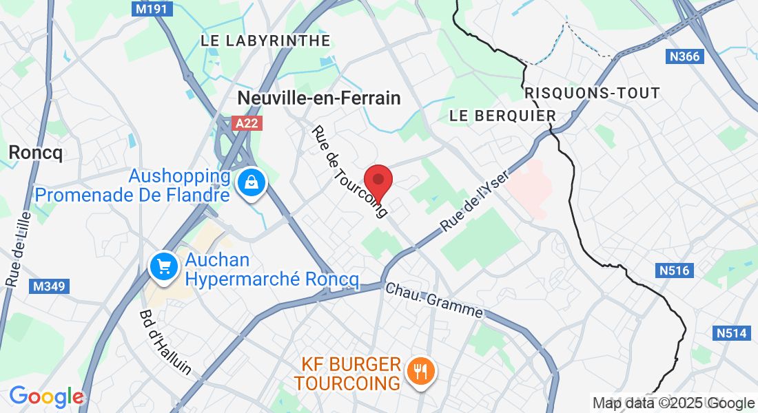 216 Rue de Tourcoing, 59960 Neuville-en-Ferrain, France