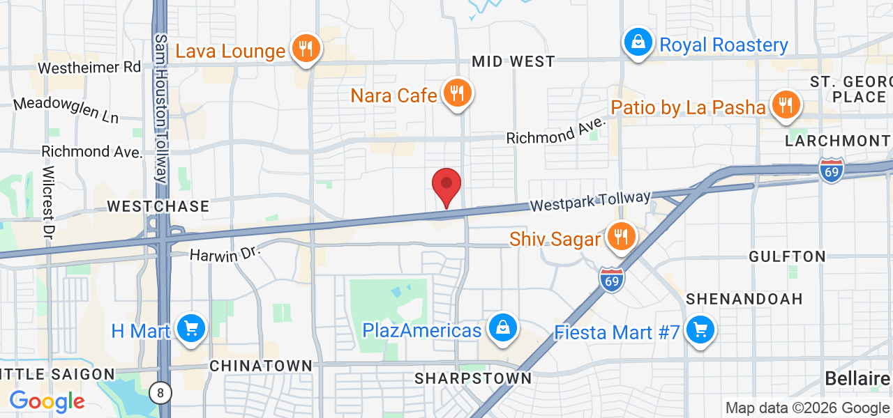 8950 Westpark Dr suite 117, Houston, TX 77063, USA