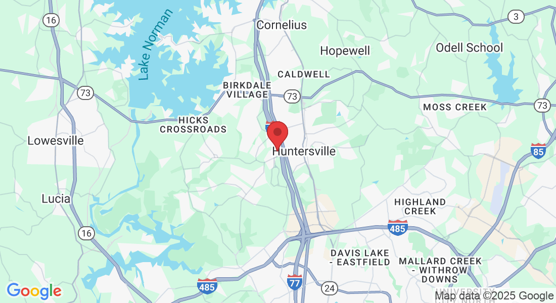 10215 Hickorywood Hill Ave suite a, Huntersville, NC 28078, USA