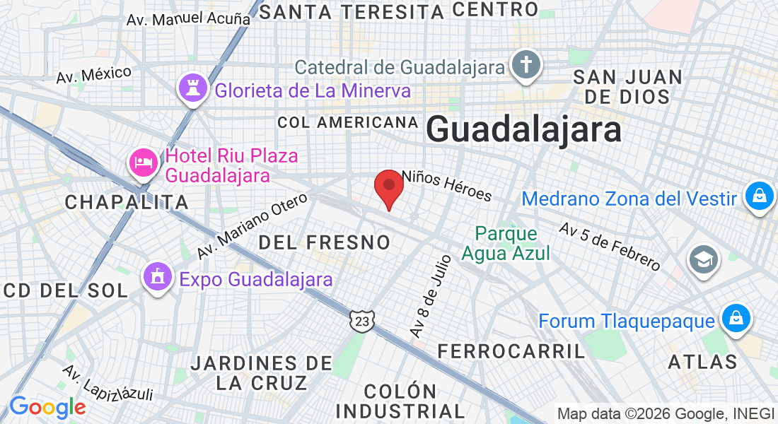 Calle Argentina 880, Moderna, 44190 Guadalajara, Jal., México