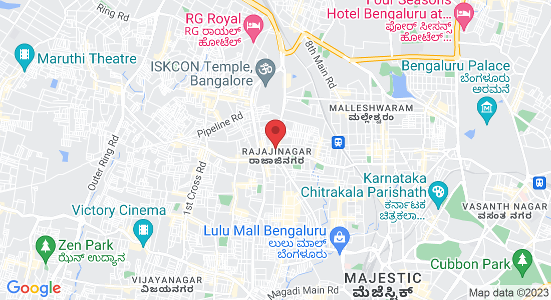 No. 652/1, Dr. Rajkumar Road, 2nd Stage, Near Navarang Theater, Rajajinagar, Gayatrinagar, Rajajinagar, Bengaluru, Karnataka 560010, India