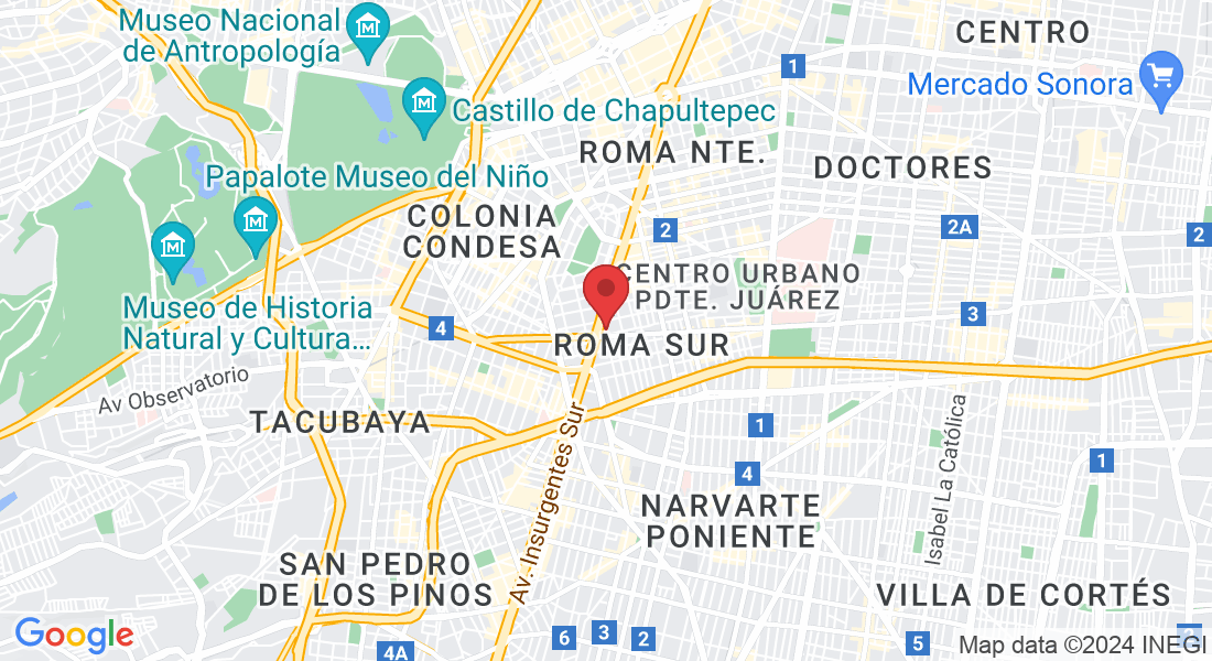 Tuxpan 16, Roma Sur, Cuauhtémoc, 06760 Ciudad de México, CDMX, México