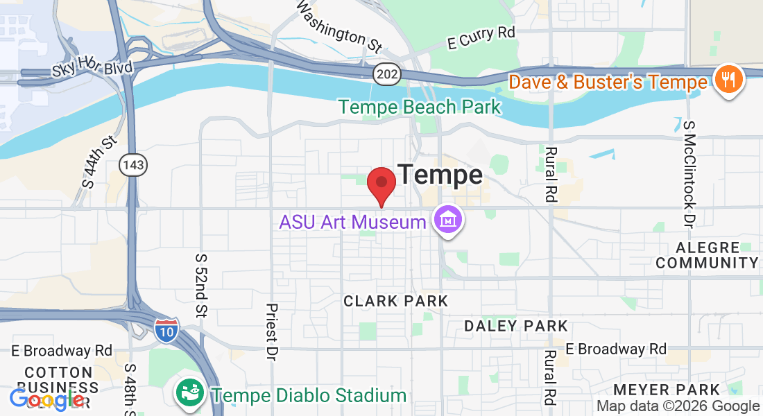 W University Dr & S Roosevelt St, Tempe, AZ 85281, USA