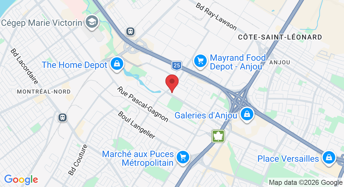 9505 Bd des Galeries d'Anjou, Anjou, QC H1J 3A5, Canada