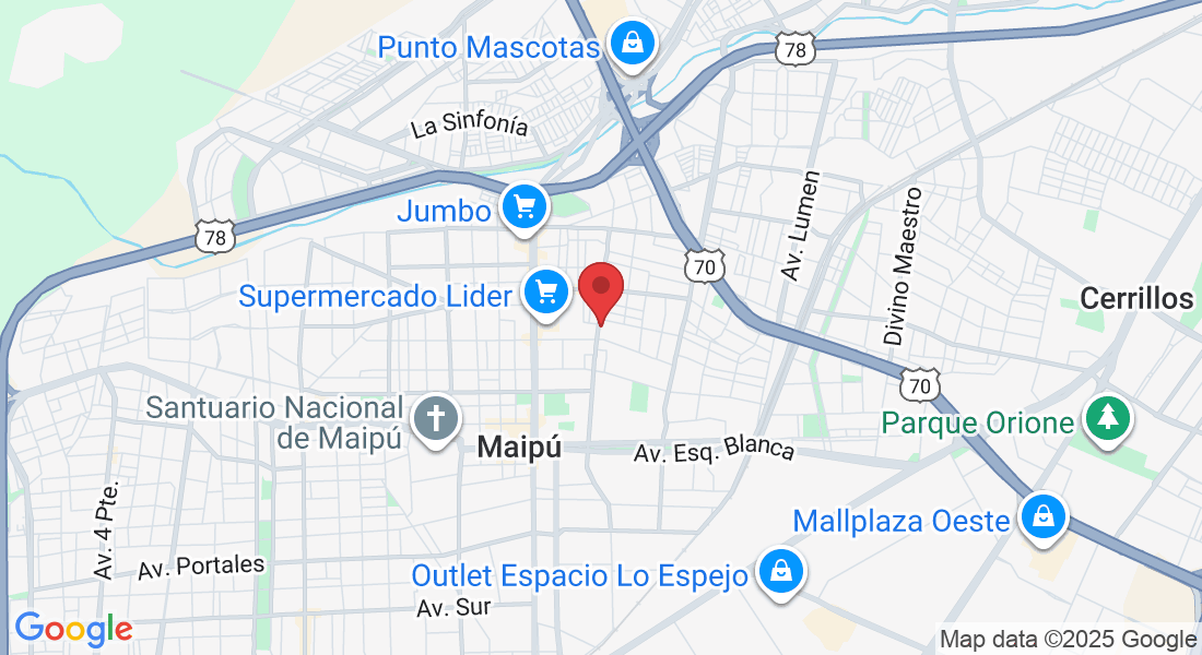 Primera Transversal 2635, 9250970 Santiago, Maipú, Región Metropolitana, Chile