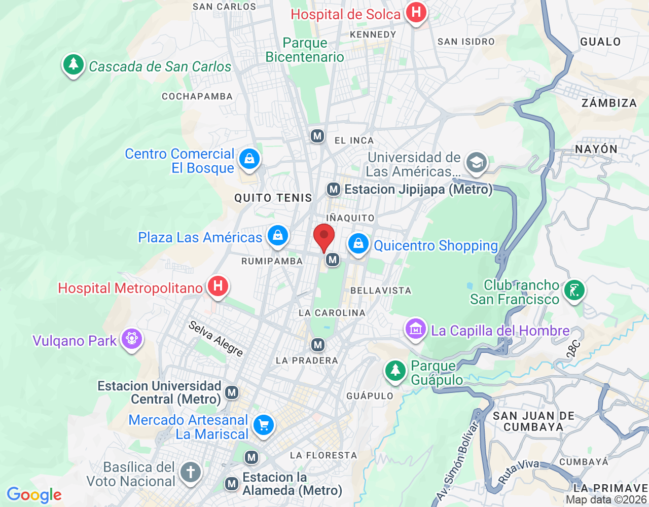 Av. Naciones Unidas y Rio Amazonas, RGF7+RX5, Quito 170135, Ecuador