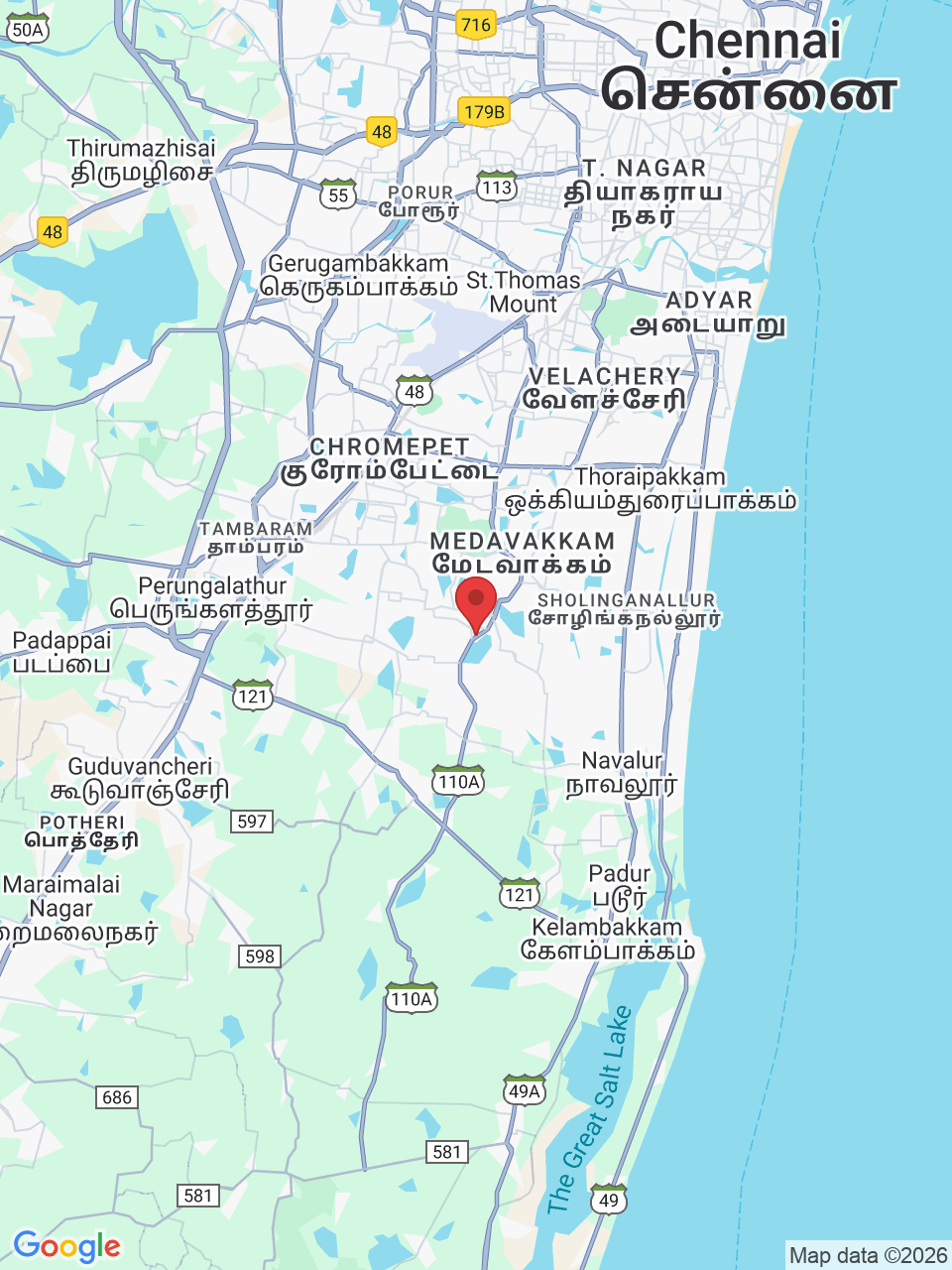 Plot 725, TNHB Colony Road, Sithalapakkam, Chennai, Tamil Nadu 600126, India
