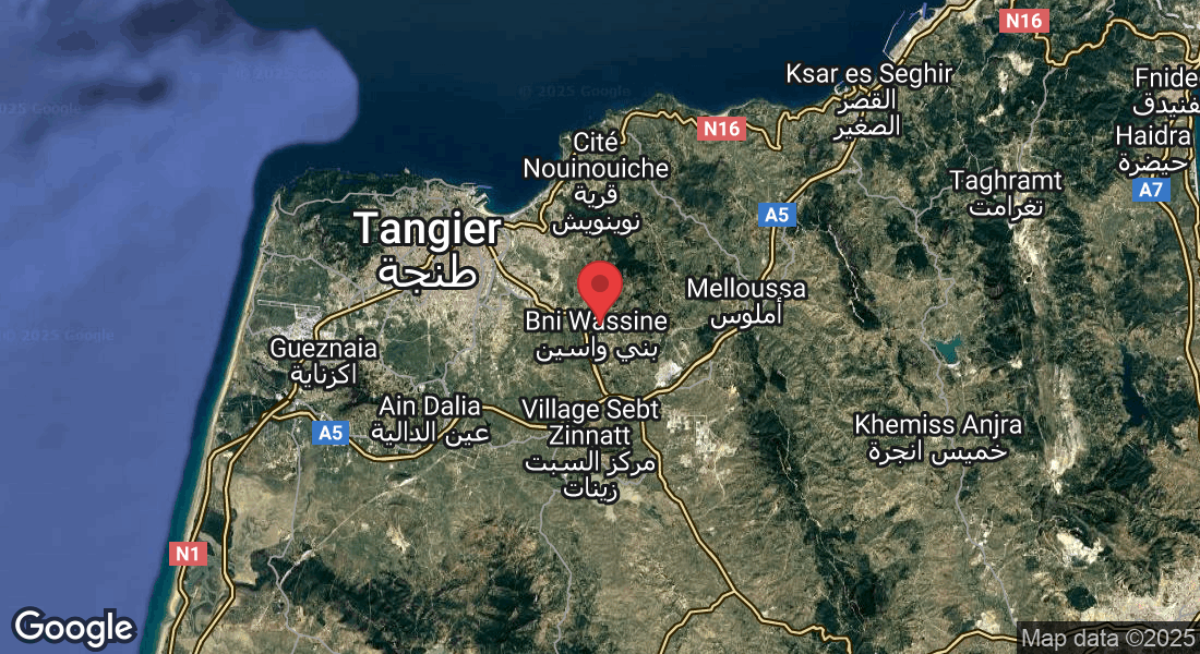 P7CF+4X, Bni Wassine, Maroc