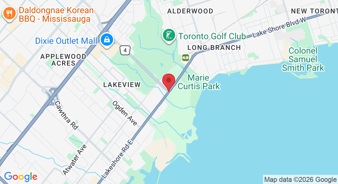 Lakeshore Rd E & Dixie Rd, Mississauga, ON L5E 1E9, Canada