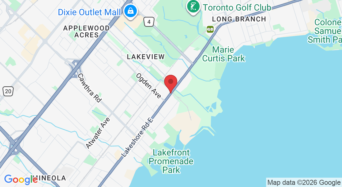 Lakeshore Rd E & Hydro Rd, Mississauga, ON L5E 1E8, Canada