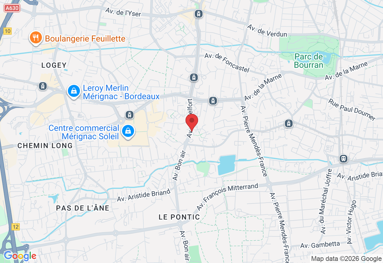 26 Avenue de Belfort, Centre commercial, Rue Marbotin, 33700 Mérignac, France