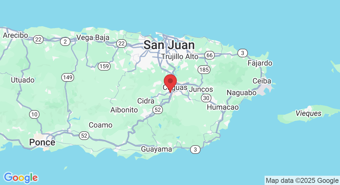 2L5, Urb. Villa Nueva, PR-172, Caguas, 00727, Puerto Rico