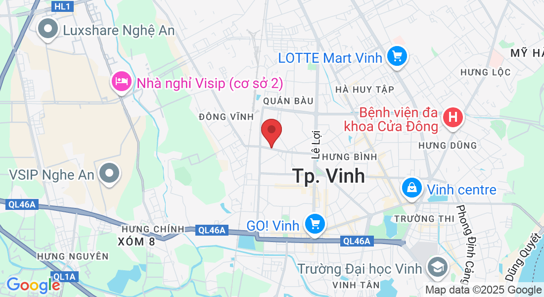 19 Đ. Lý Thường Kiệt, Lê Lợi, Vinh, Nghệ An 63000, Việt Nam
