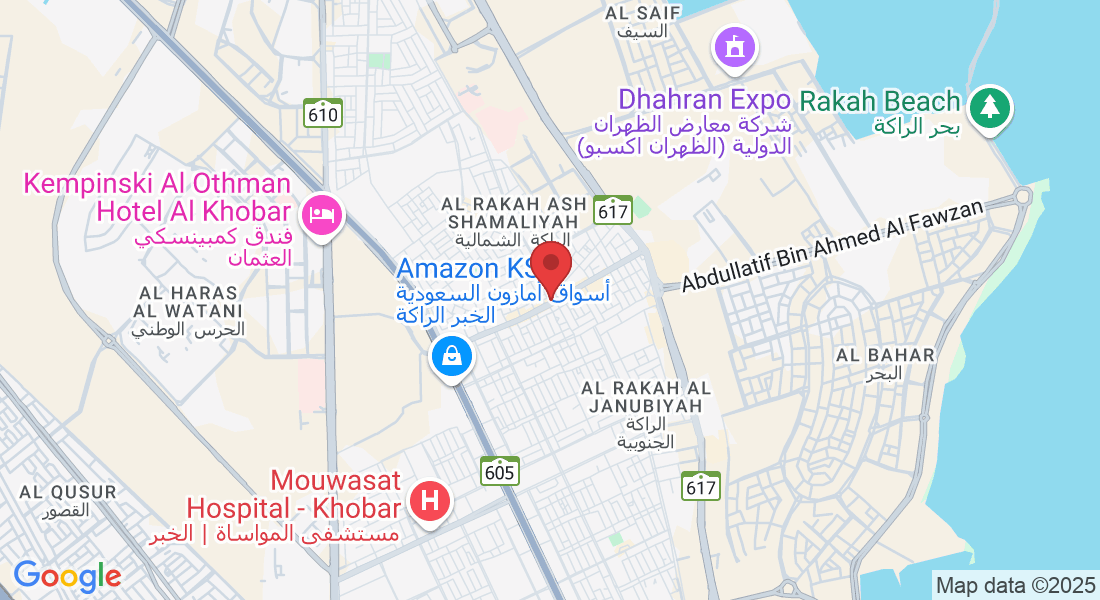 Khalid bin Waleed street, Al Rakah Ash Shamaliyah, Al Khobar 34225, Saudi Arabia