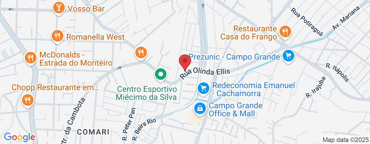 Rua Olinda Ellis, 581 - Campo Grande, Rio de Janeiro - RJ, 23045-160, Brasil
