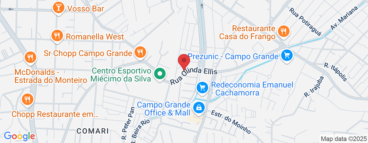 Rua Olinda Ellis, 581 - Campo Grande, Rio de Janeiro - RJ, 23045-160, Brasil